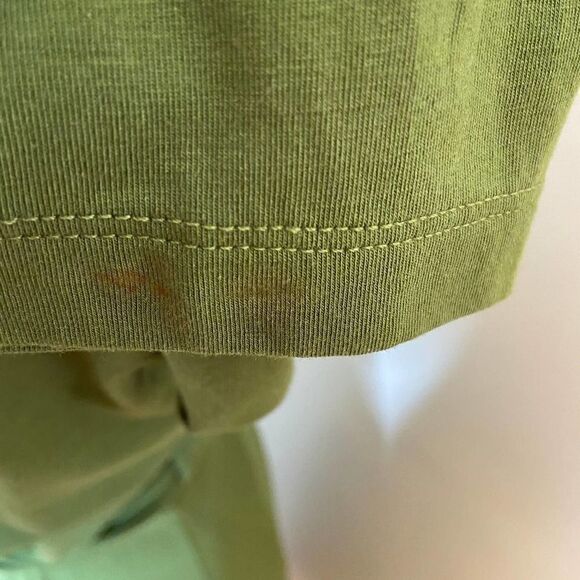 NEW Soft Surroundings Green Wrap Dress Small - Picture 6 of 6